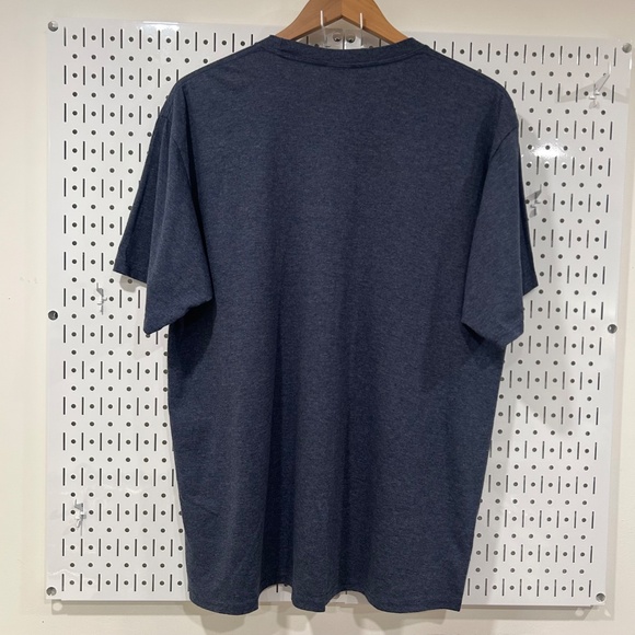 Men's "I DON'T KNOW THESE PEOPLE" Graphic T-shirt - Heather Navy - Large - Picture 3 of 3